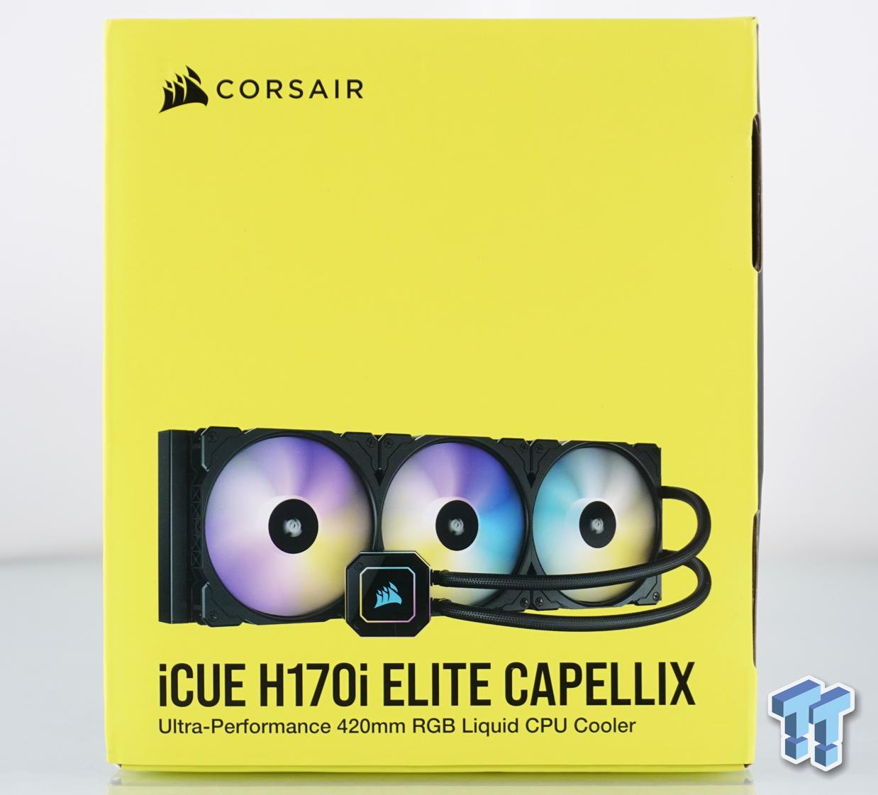 Corsair iCUE H170i ELITE CAPELLIX Liquid CPU Cooler Review | TweakTown