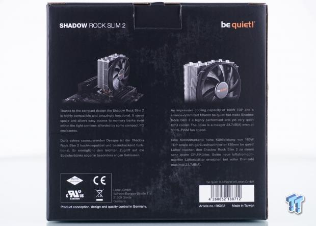 be quiet! Shadow Rock Slim - CPU Cooler Review