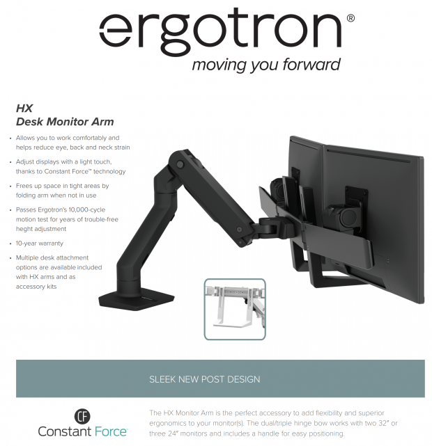 Ergotron HX Desk Monitor Arm Review: How Did I Live Without It?!