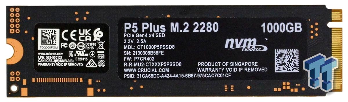 Crucial P5 Plus M.2 NVMe SSD 1000GB 