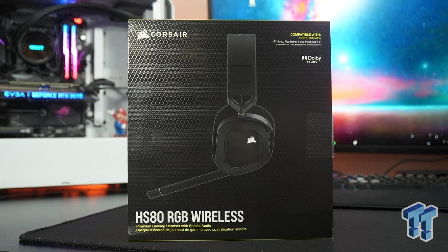 Corsair Headset Wireless HS80 Review RGB Gaming