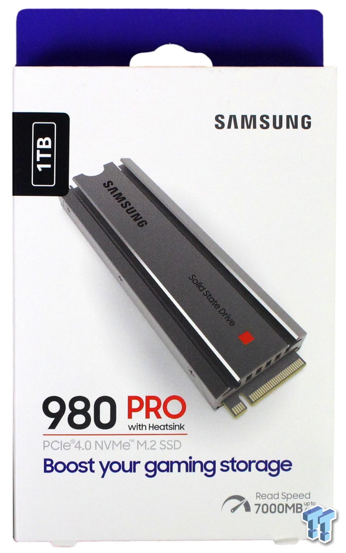 Samsung SSD 980 PRO M.2 PCIe NVMe 1TB with heatsink