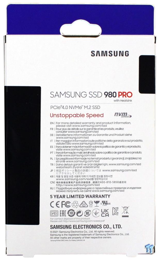 Open Gallery Samsung 980 PRO with Heatsink 1TB SSD Review 04