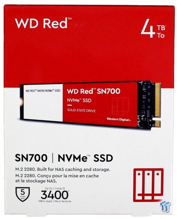 Western Digital 4TB WD Red SN700 NVMe Internal Solid State Drive SSD for  NAS Devices - Gen3 PCIe, M.2 2280, Up to 3,400 MB/s - WDS400T1R0C