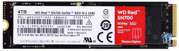 Western Digital WD Red SN700 M.2 4 To PCI Express 3.0 NVMe - Disque SSD -  Western Digital