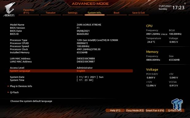GIGABYTE Z690 AORUS Xtreme Motherboard Review 24 GIGABYTE Z690 AORUS Xtreme Motherboard Review 24