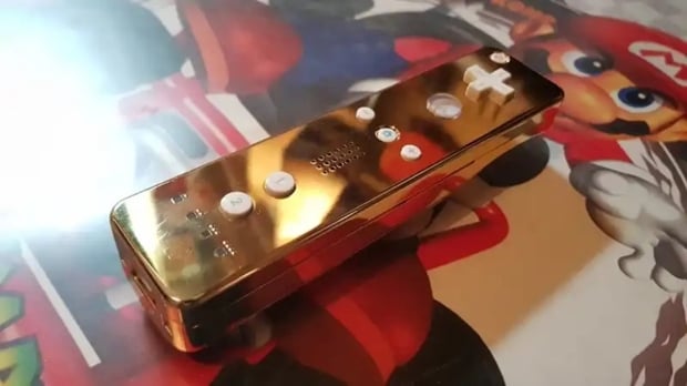 24K gold-plated Wii made for Queen Elizabeth II spotted at Gamescom 2024