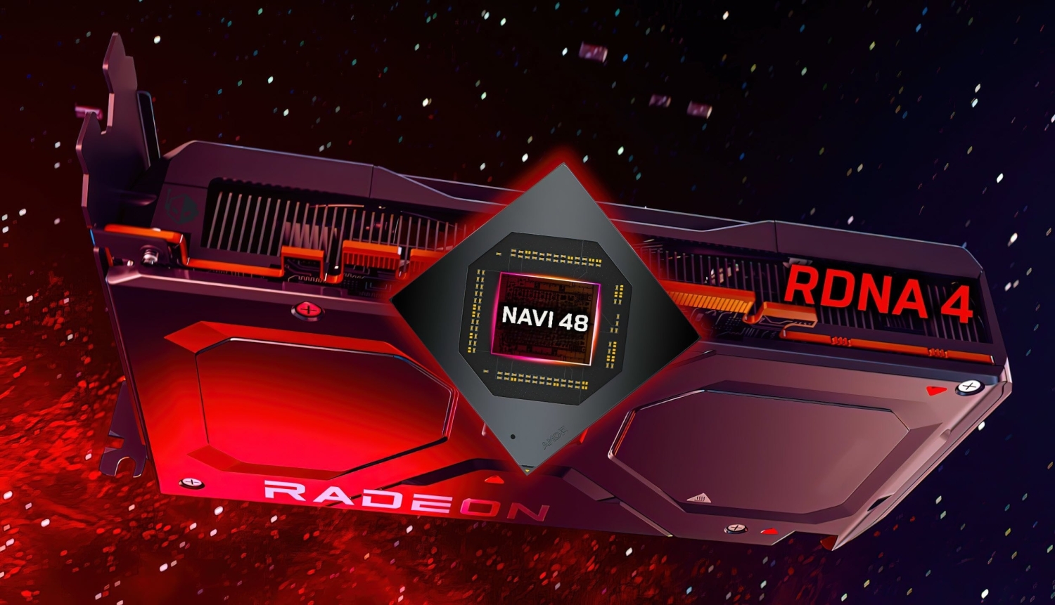 Navi 48 GPU up to 3.2 GHz, 16 GB GDDR6, RTX 4080 performance, priced at 9 to 9