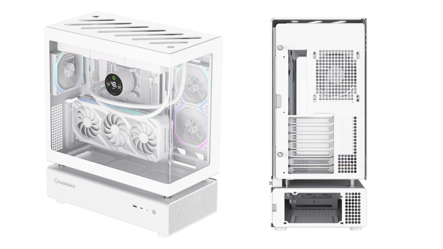 GameMax N80 is a new case with a dual chamber design, two