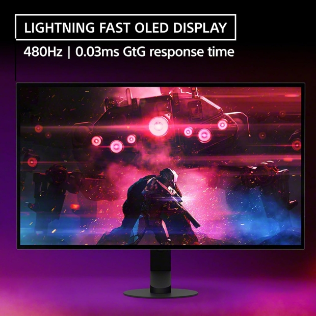 SONY INZONE M10S OLED gaming monitor: 27-inch 1440p at insane 480Hz with DP2.1 for $1099