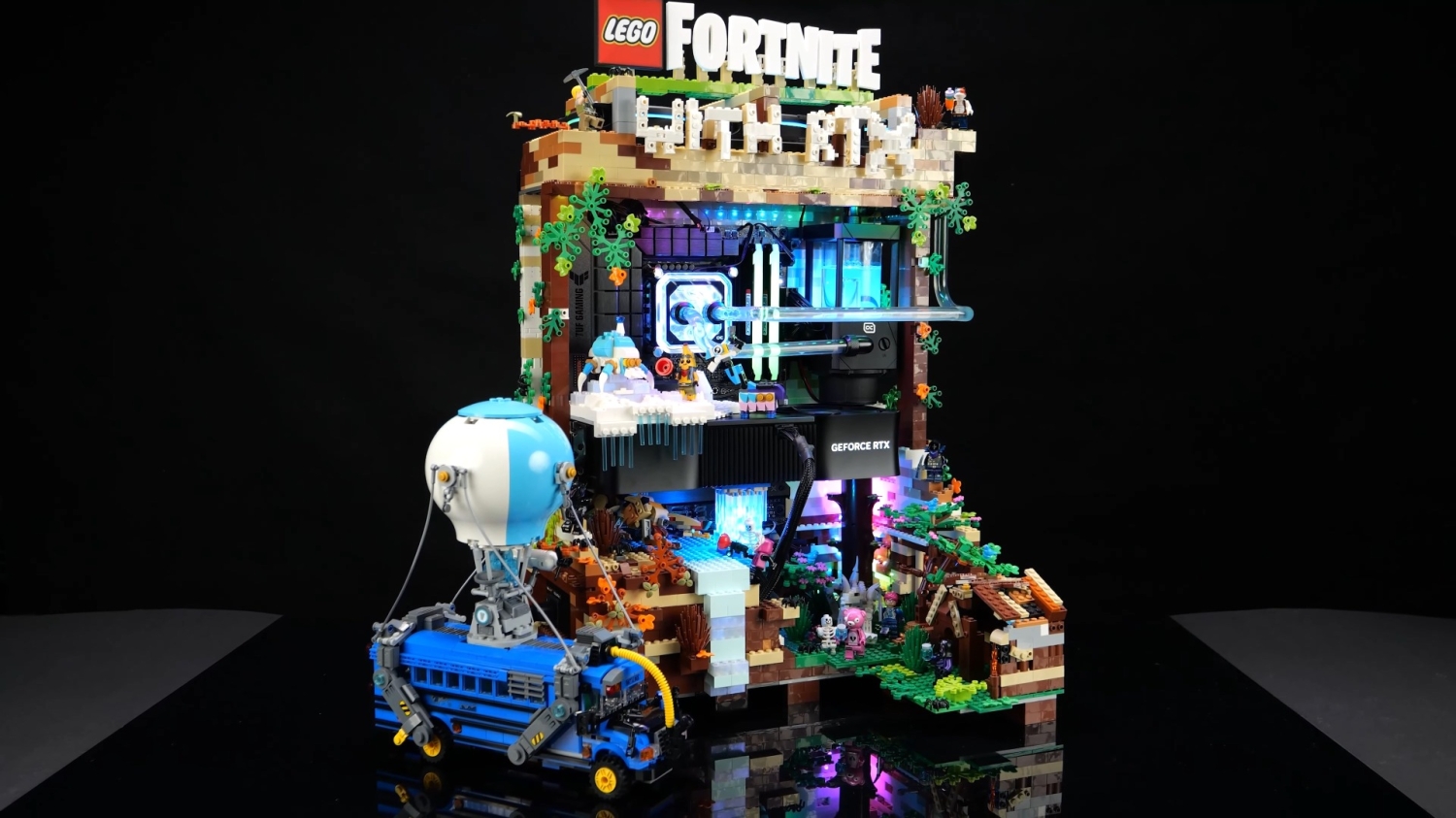 NVIDIA presents stunning LEGO Fortnite PC with GeForce RTX 4080 SUPER GPU