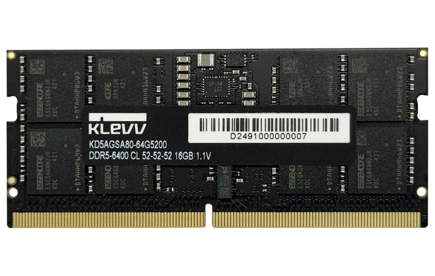 KLEVV intros DDR5 CU/CSO-DIMM memory: up to 48GB per module, up to