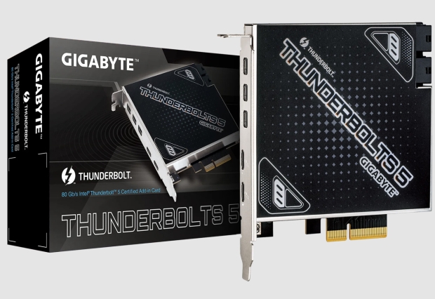 GIGABYTE launches Thunderbolts 5 AIC with Thunderbolt 5 ports with Gen4 interface