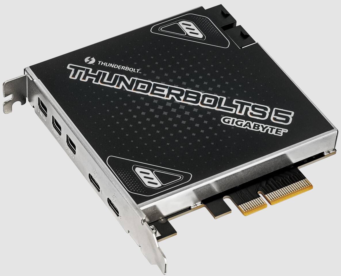 GIGABYTE launches Thunderbolts 5 AIC with Thunderbolt 5