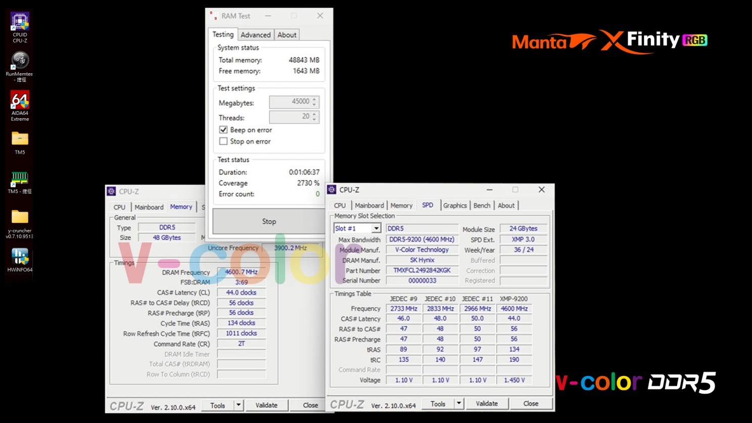 V-Color launches Manta Xfinity CUDIMM memory: up to DDR5 V-Color launches Manta Xfinity CUDIMM memory: up to DDR5