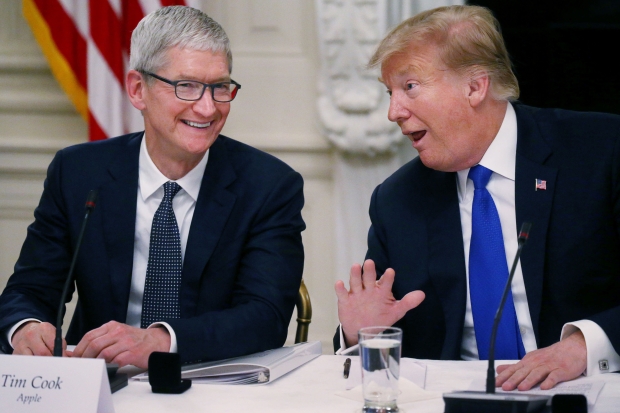 Apple CEO Tim Cook congratulates Donald Trump on the 2024 US presidential election