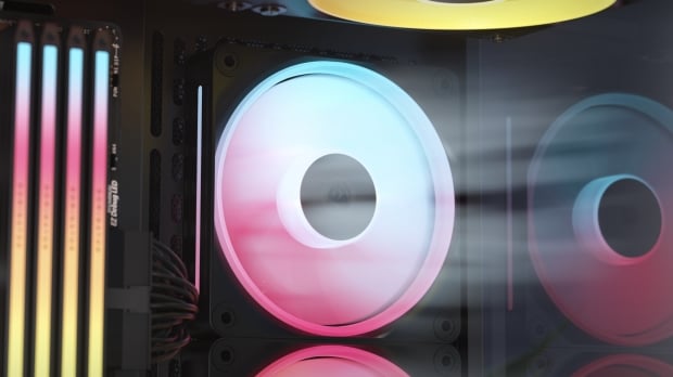 Corsair's new LX-R RGB fan feature 18 individually addressable RGB LEDs