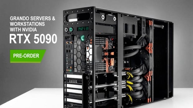 Comino servers with 8 x NVIDIA RTX 5090s are on pre-order - a sign the flagship GPU is close?