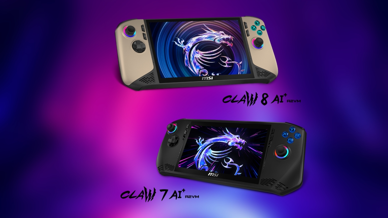 MSI's new Claw 8 AI+ and Claw 7 AI+ gaming handhelds have launched
