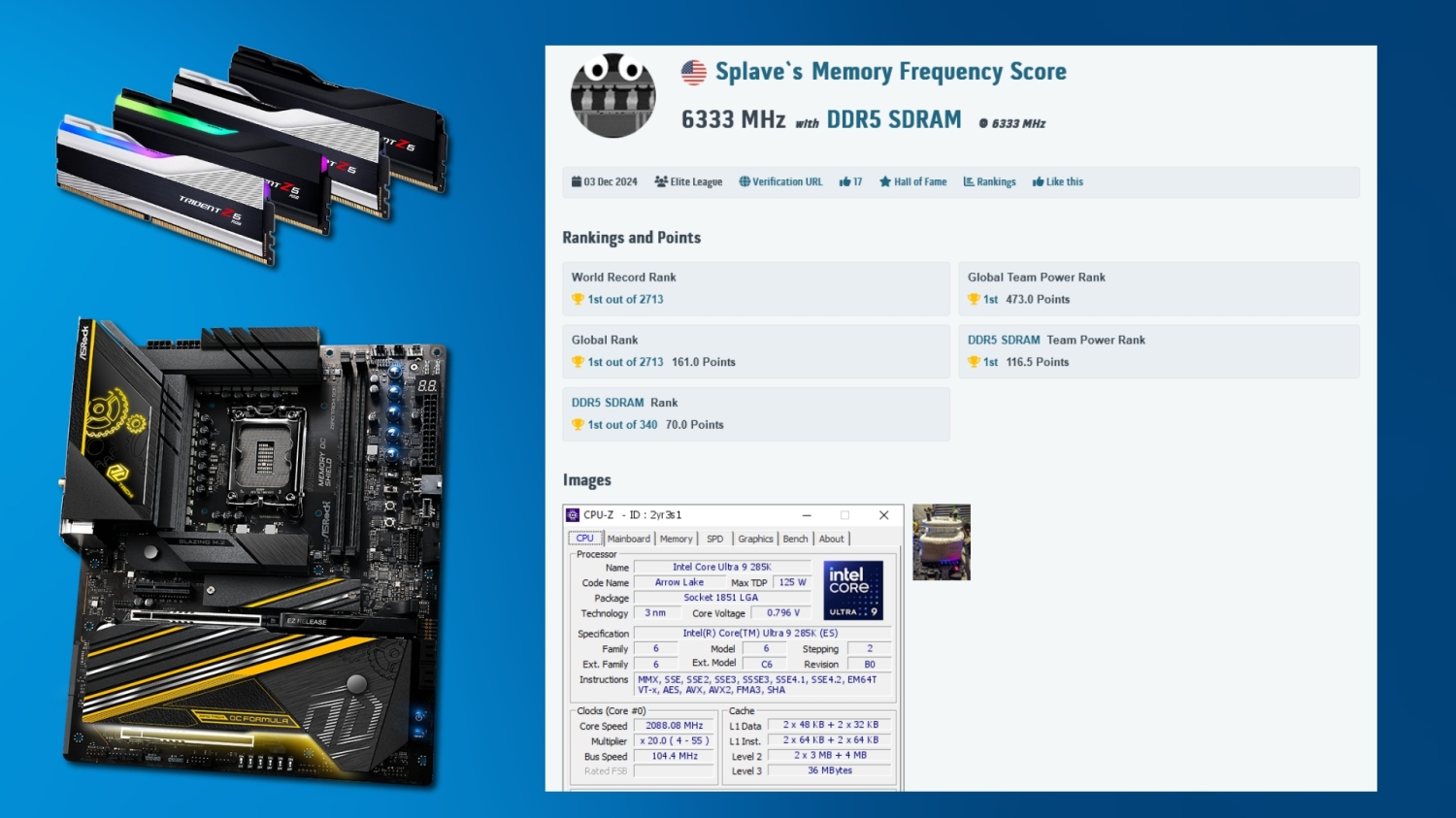 OC legend Splave sets new DDR5 frequency world record with a speed of  DDR5-12666