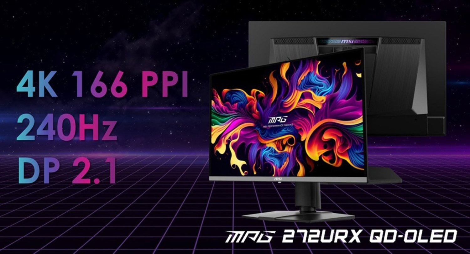 MSI reveals world's first 27-inch QD-OLED 4K 240Hz gaming