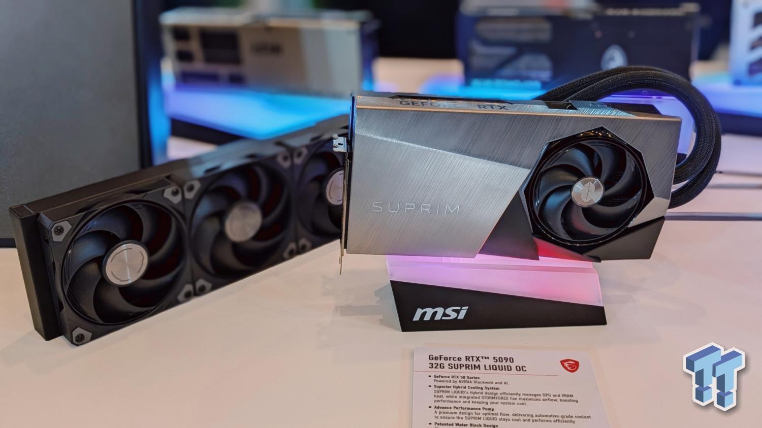 Here's MSI's GeForce RTX 5090 line-up, led by the flagship