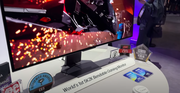 Here's the world's first 5K2K monitor that bends from flat to curved in seconds