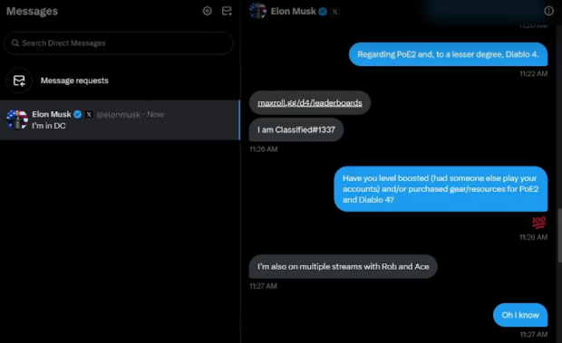 Elon Musk confirms he cheated to become a top player in Path of Exile 2 and Diablo IV 10