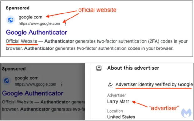 Google keeps recommending ads that will steal your bank data 561615156