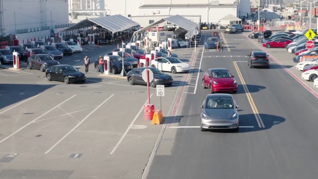 Tesla cars now drive themselves after being made, to loading docks without human intervention