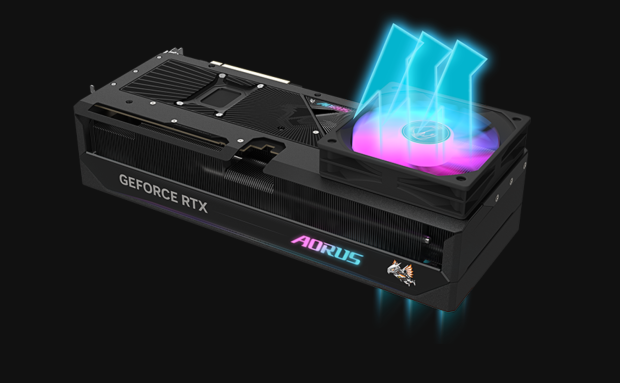 GIGABYTE's new GeForce RTX 5090, RTX 5080 AORUS Master cards have an optional fourth fan