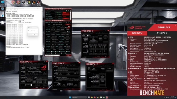 ASUS GEFORCE RTX 5090 OVERCLOCKED: GPU 3,5 GHz, 34 Gbps GDDR7 Rompe plusieurs enregistrements OC 03