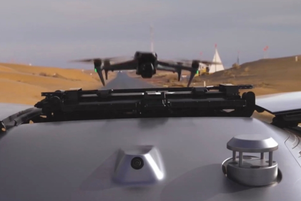 Chinese companies BYD and DJI team up for built-in vehicle drone system, launches from the car