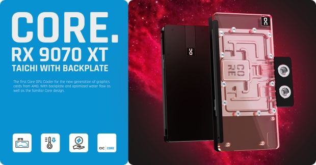 Alphacool unveils the first waterblock for RDNA 4: made for ASRock's Radeon RX 9070 XT Taichi