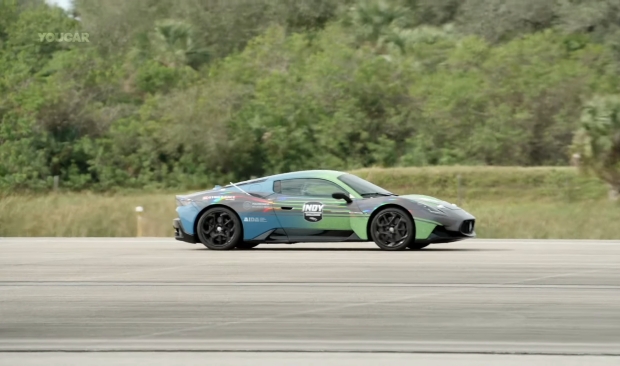 AI-powered Maserati speeds faster than a bullet train, in new self-driving world record