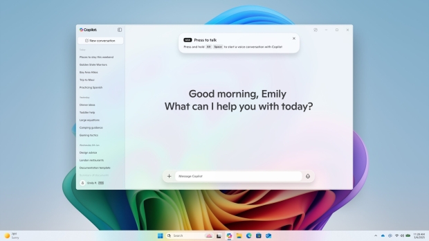 Do you often chat to Copilot in Windows 11? A new press-to-talk feature should prove very handy