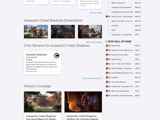 Assassin's Creed Shadows reviews leak revealing startling scores 31232