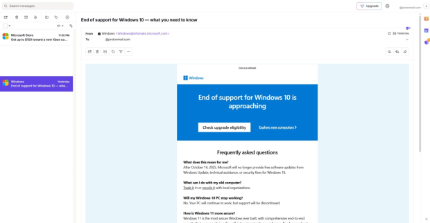 Microsoft personally reminds users of world's most popular OS that it's dying soon 651516165