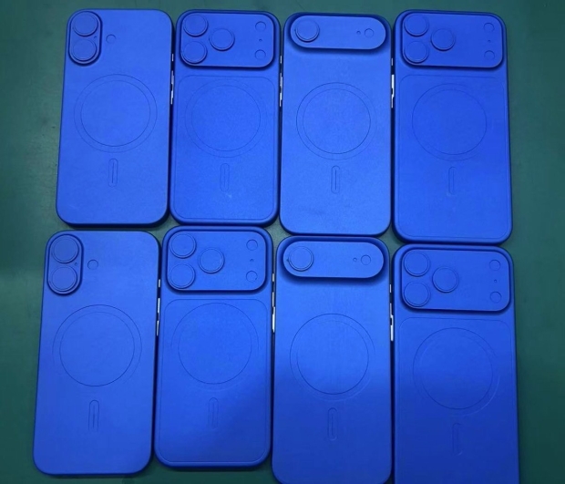 iPhone 17 Pro Max, iPhone 17 Pro, iPhone 17 Air, and standard iPhone 17 dummy units