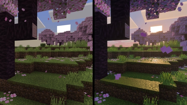 Minecraft's new Vibrant Visuals update will dramatically improve the lighting effects in the game, image credit: Mojang.