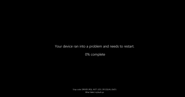 Some reports say that Microsoft's new Windows error screen will become a Black Screen of Death, image credit: Windows Latest.