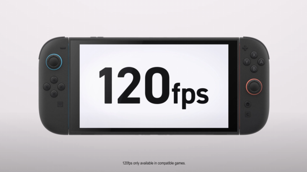 Nintendo Switch 2 specs confirmed: 1080p display 120Hz handheld, upscaled 4K