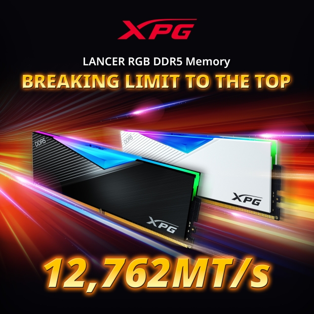 XPG LANCER RGB DDR5 memory breaks another world record: huge 12762MT/s OC