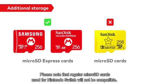 Switch 2 only supports microSD Express memory cards, you'll likely need to upgrade 12