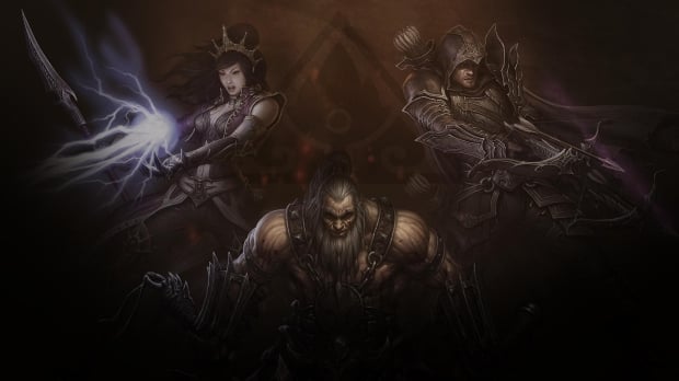 Diablo 3's Wizard, Demon Hunter, and Barbarian.