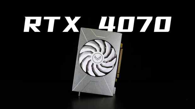 Compact CNC-cut all-metal single-fan GeForce RTX 4070 impresses with its simple design