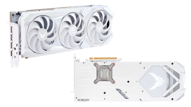 The new PowerColor Radeon RX 9070 XT Red Devil Spectral White Edition, image credit: PowerColor.