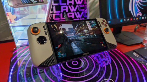 MSI Claw 8 AI+ gaming handheld.