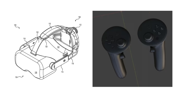 Valve's HMD patent and leaked renders of the new 'Roy' controllers.