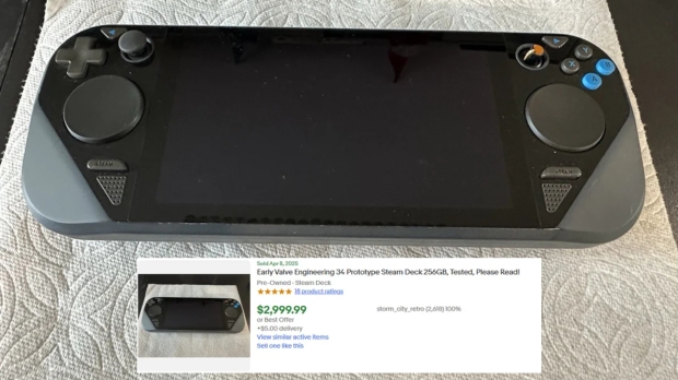 A prototype Steam Deck has sold for $2000 on eBay.